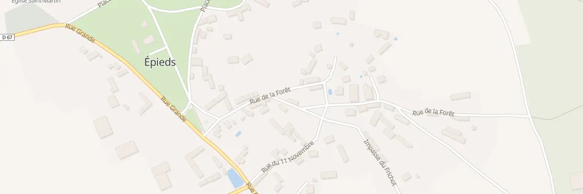 Plan du 7 Rue de la Foret à Épieds