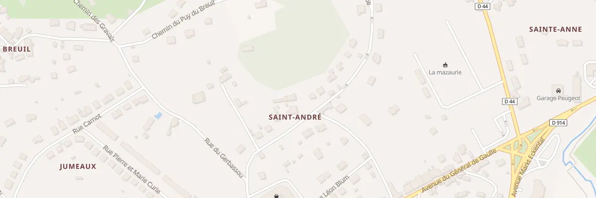 Plan du 13 Rue Saint Andre à Ambazac