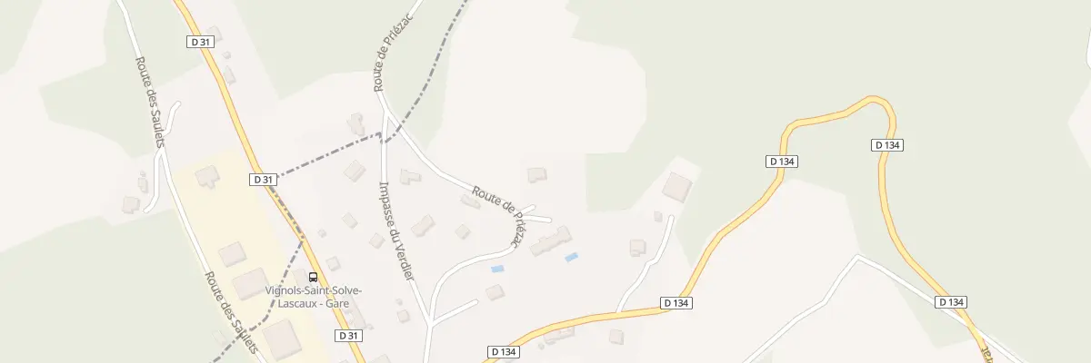Plan du 6 Rte De Priezac à Saint-Solve