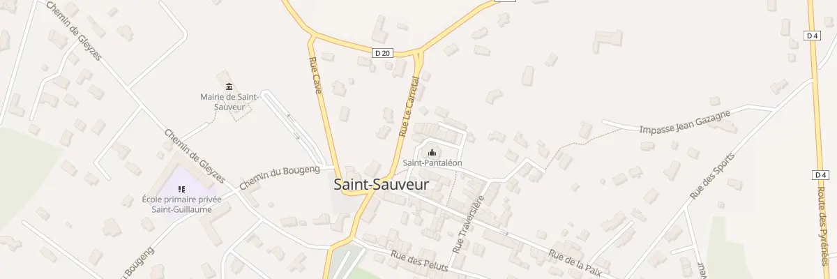 Plan du 1 Le Village à Saint-Sauveur