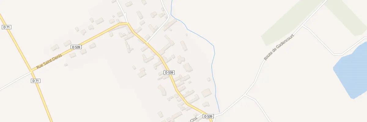 Plan du 58B Rue St Denis à Gadencourt