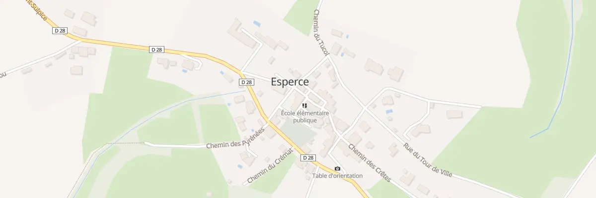 Plan du 38 Le Village à Esperce