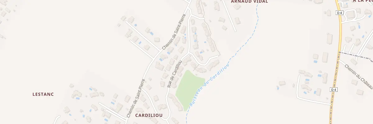Plan du 11 Rue de Cardillou à Bouloc