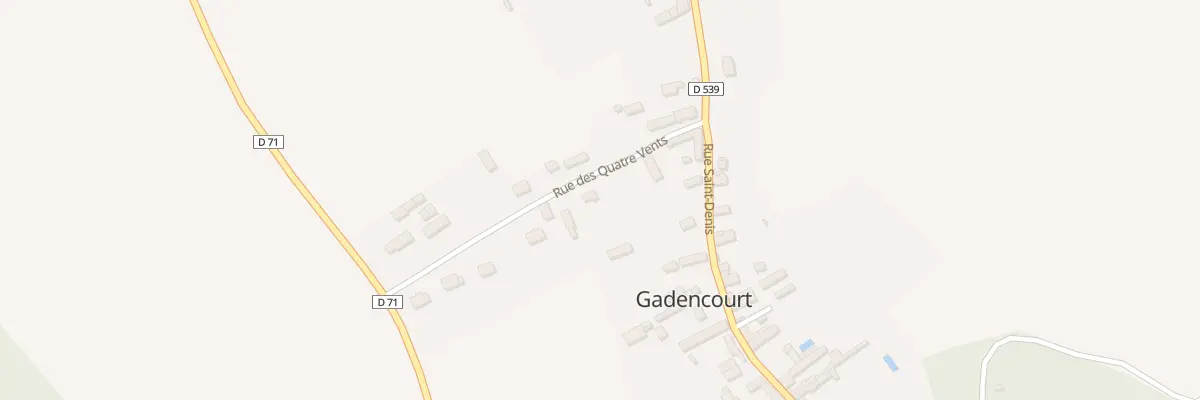 Plan du 6 Rue des 4 Vents à Gadencourt