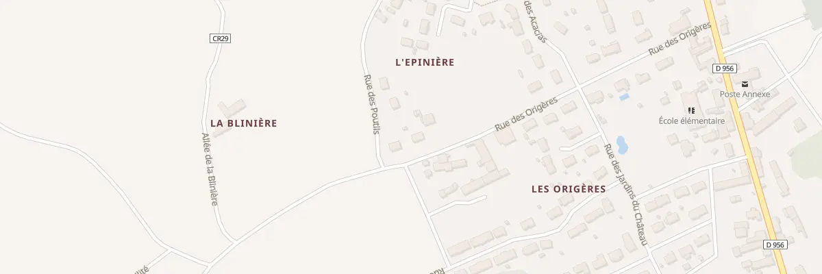 Plan du 20 Rue des Origères à Cormeray