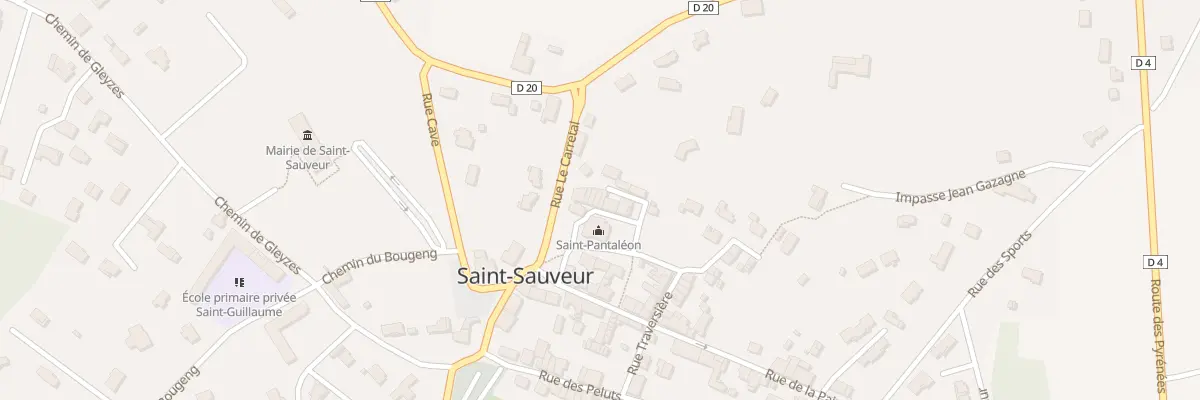 Plan du 5 Le Village à Saint-Sauveur
