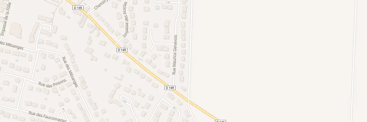 Plan du 8 Rue Maurice Genevoix à Amilly