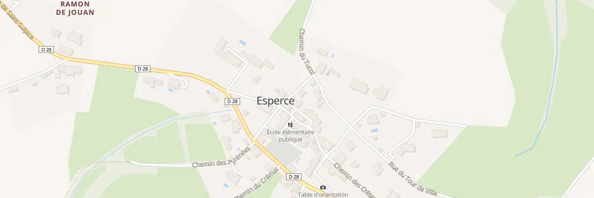 Plan du 60 Le Village à Esperce