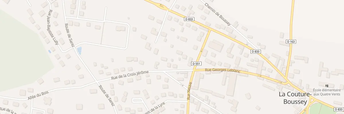 Plan du 8 Rue de la Croix Jerome à La Couture-Boussey