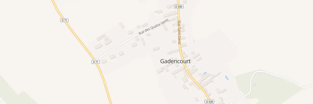 Plan du 37B Rue St Denis à Gadencourt