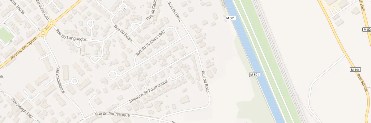 Plan du 9 Rue du Bosc à Fenouillet