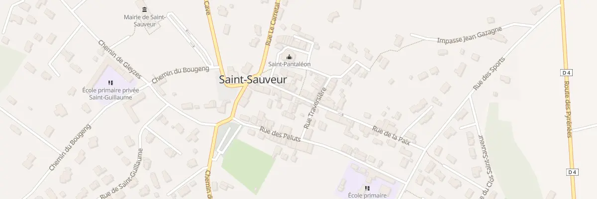 Plan du 6 Rue de la Paix à Saint-Sauveur