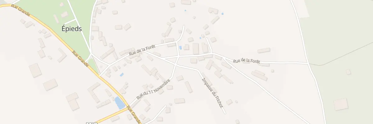 Plan du 12 Rue de la Foret à Épieds
