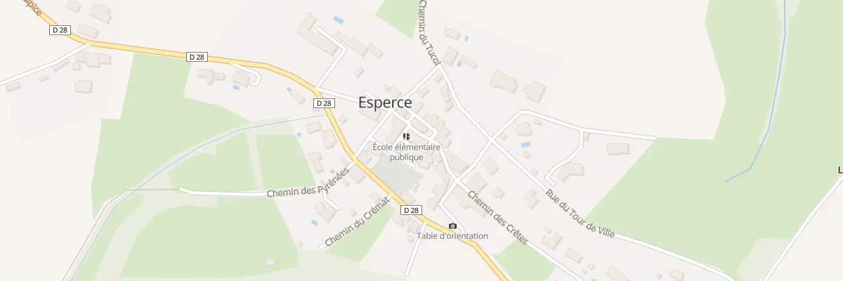 Plan du 48 Le Village à Esperce