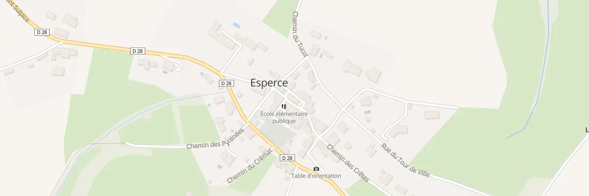 Plan du 56 Le Village à Esperce