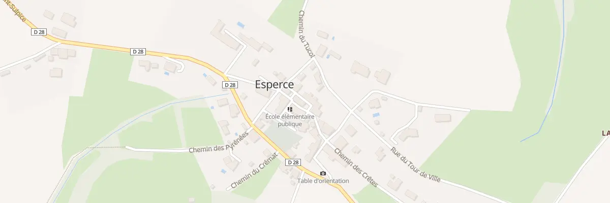 Plan du 55 Le Village à Esperce