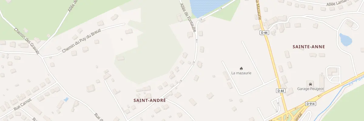 Plan du 25 Rue Saint Andre à Ambazac