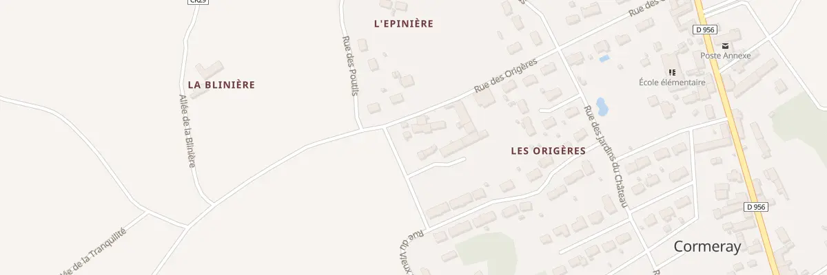 Plan du 17 Rue des Origères à Cormeray