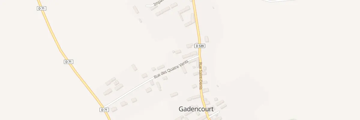 Plan du 3 Rue des 4 Vents à Gadencourt