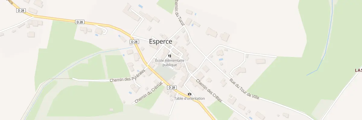 Plan du 52 Le Village à Esperce