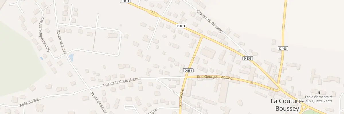 Plan du 6B Rue de la Croix Jerome à La Couture-Boussey