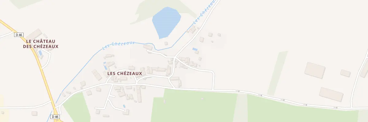 Plan du 36 Les Chézeaux à Rivarennes