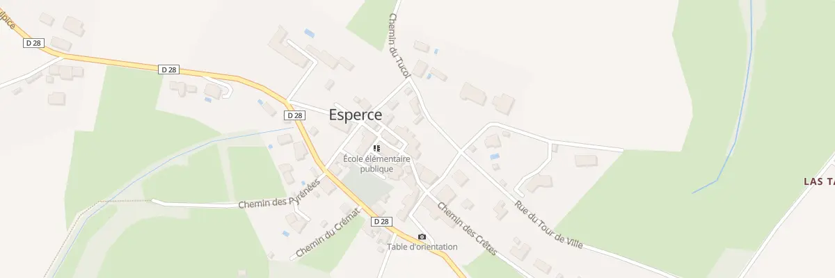 Plan du 66 Le Village à Esperce