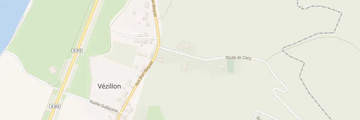 Plan du 1 Rte de Cléry à Vézillon
