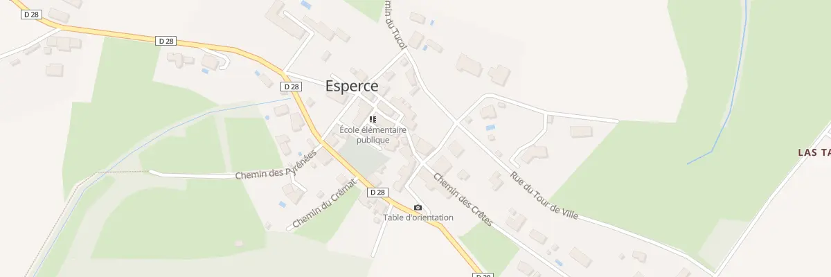 Plan du 67 Le Village à Esperce