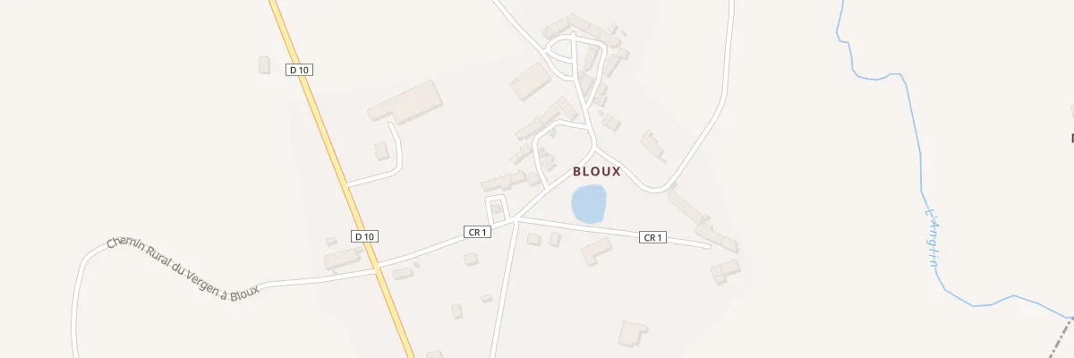 Plan du 15 Bloux à La Châtre-Langlin