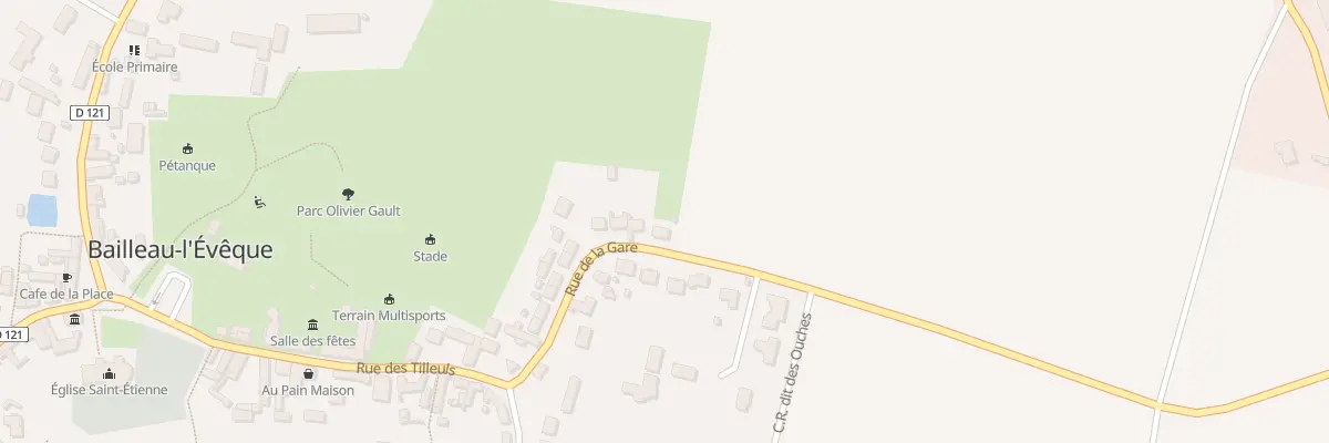 Plan du 23 Rue de la Gare à Bailleau-l’Évêque