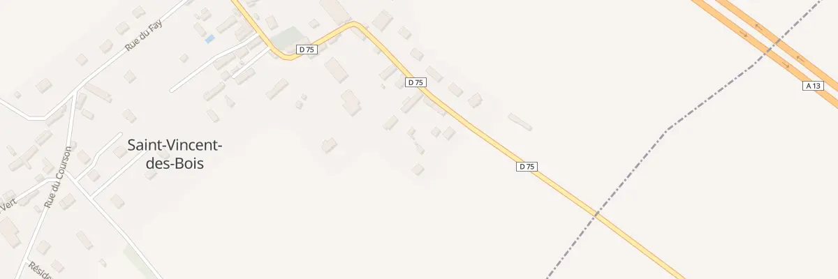 Plan du 22 Rue du Champ Dupui à Saint-Vincent-des-Bois