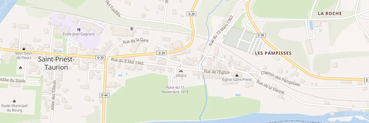 Plan du 5 Pl du 11 Novembre à Saint-Priest-Taurion