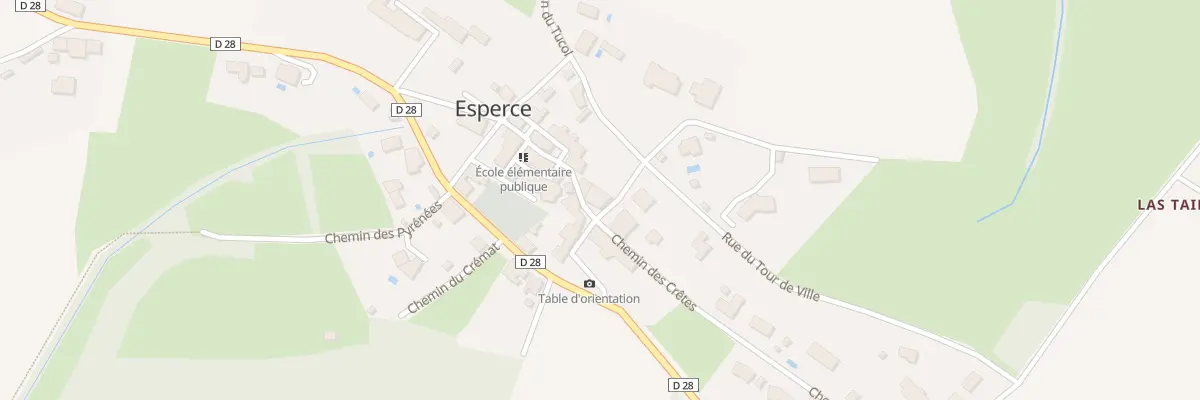 Plan du 70 Le Village à Esperce