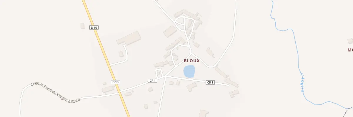 Plan du 17 Bloux à La Châtre-Langlin