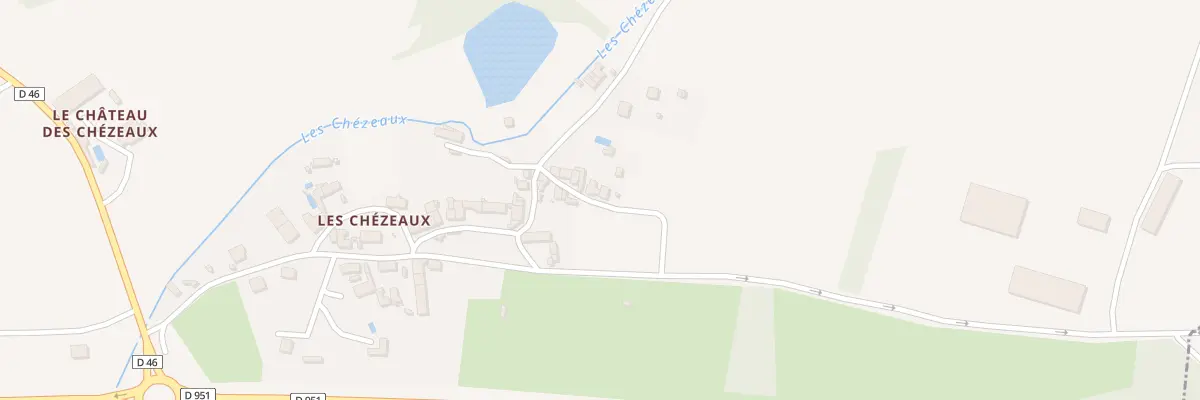 Plan du 38 Les Chézeaux à Rivarennes