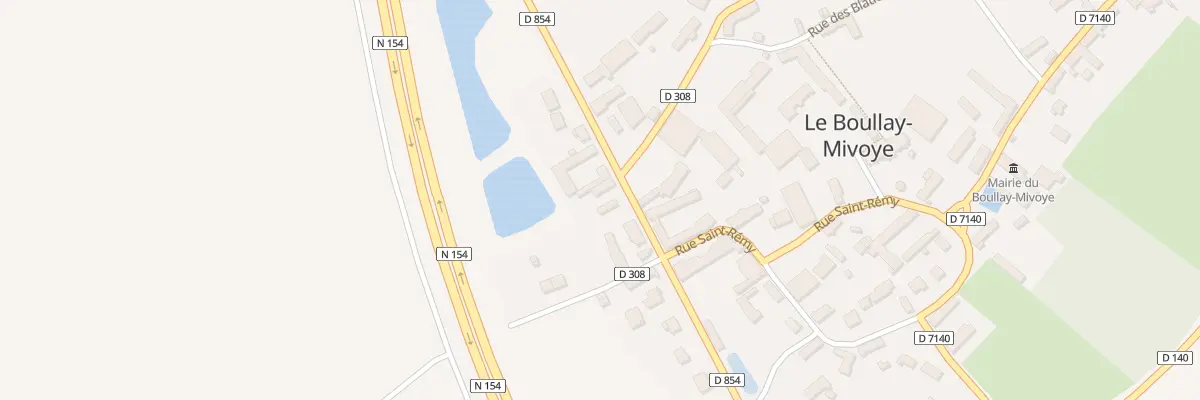 Plan du 15 Rue du Moulin au Boullay-Mivoye