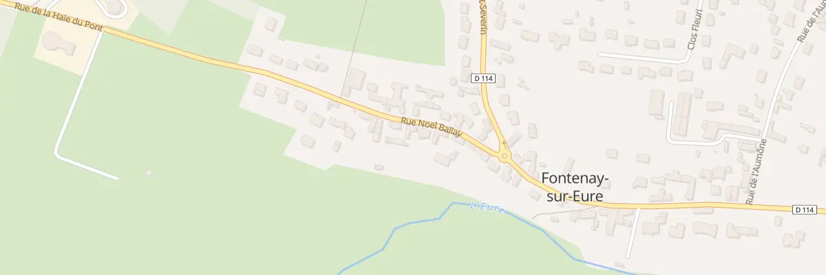 Plan du 16 Rue Noël Ballay à Fontenay-sur-Eure