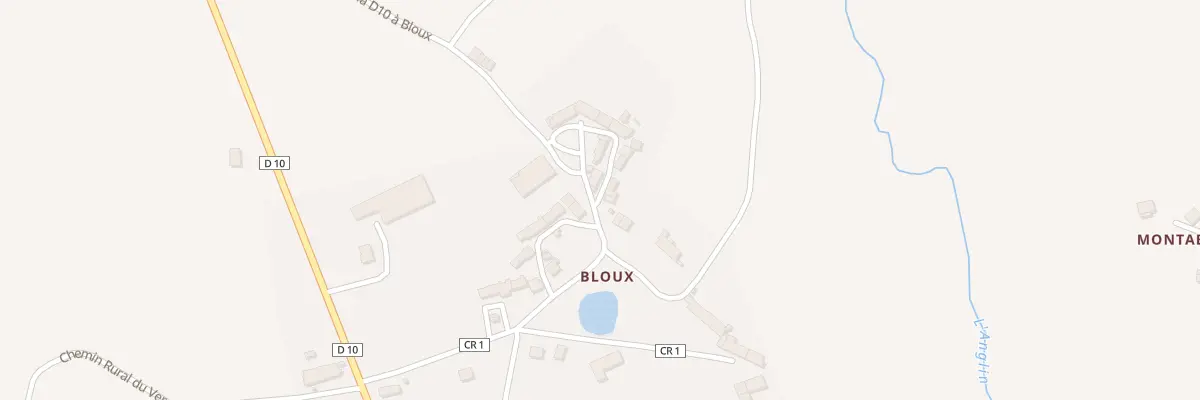 Plan du 30 Bloux à La Châtre-Langlin