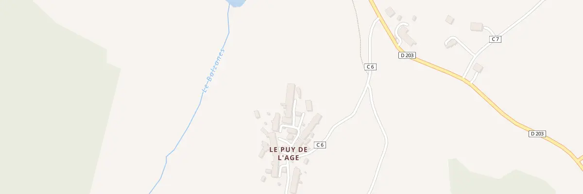 Plan du 14 Le Puy de l’Age à Bersac-sur-Rivalier