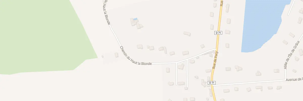Plan du 8 Rue Haut la Blonde à Merey