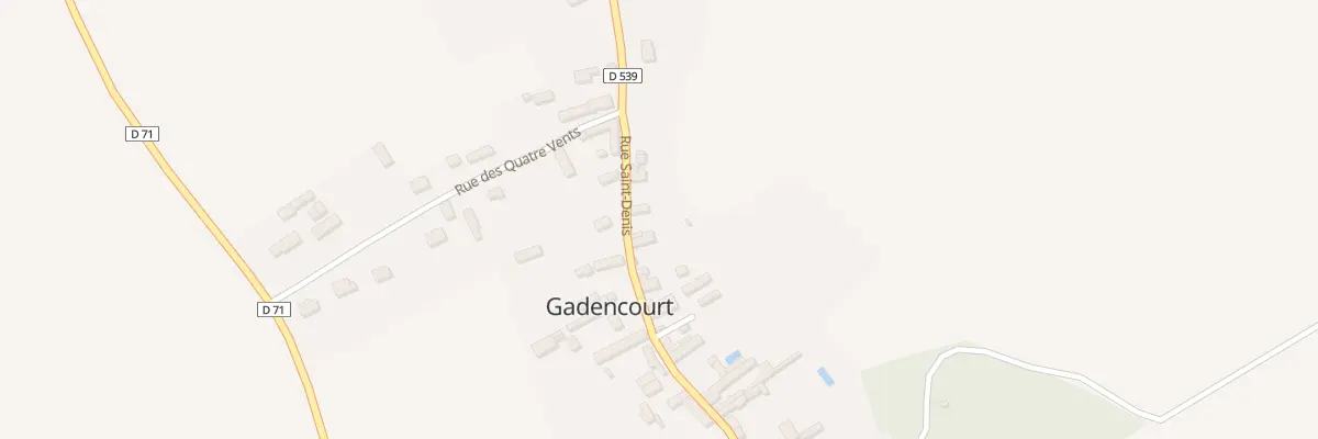 Plan du 48 Rue St Denis à Gadencourt