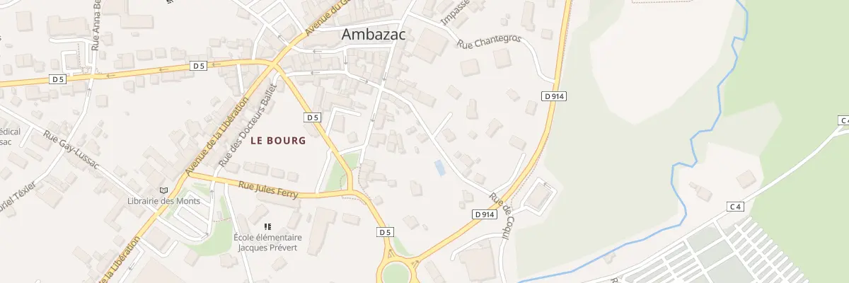 Plan de la Rue de Coqui à Ambazac