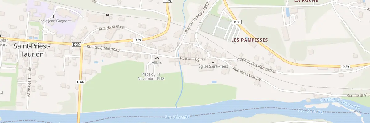Plan du 4 Rue de l’Eglise à Saint-Priest-Taurion