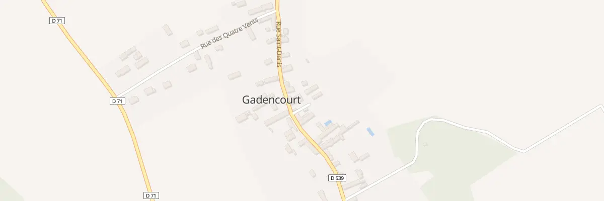 Plan du 1 Imp du Doue à Gadencourt