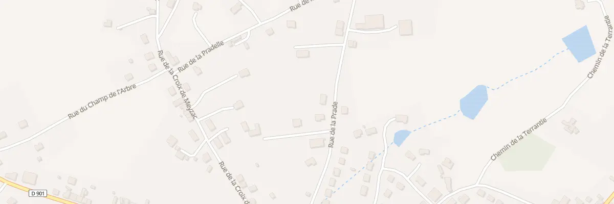 Plan du 17 Rue de la Prade à Lubersac
