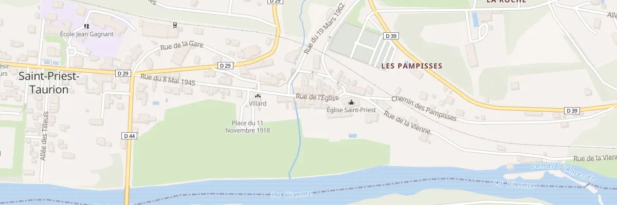 Plan du 6 Rue de l’Eglise à Saint-Priest-Taurion
