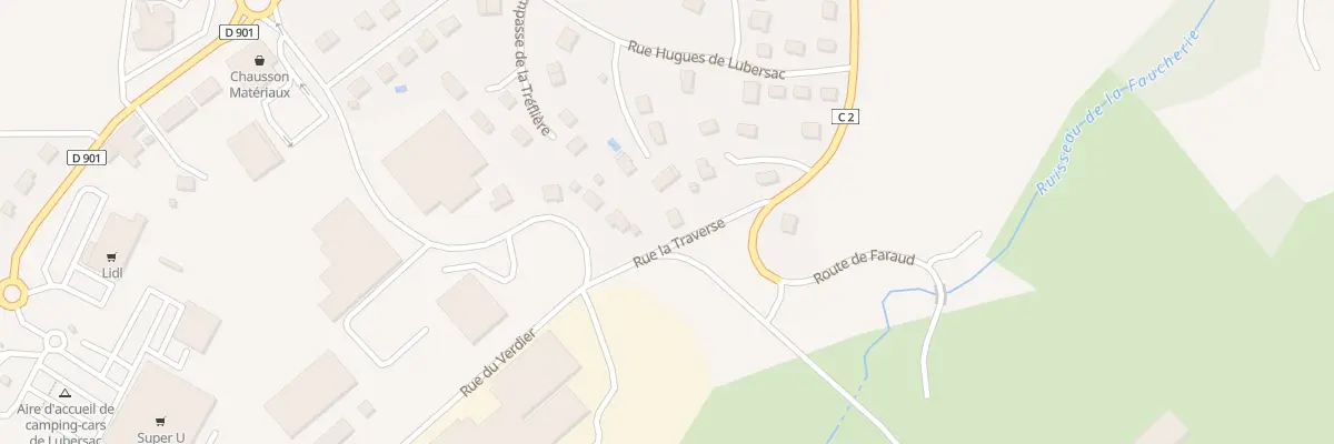 Plan du 2 Traverse à Lubersac