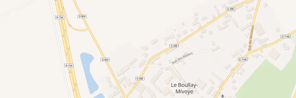 Plan du 9 Rue de la Forge au Boullay-Mivoye