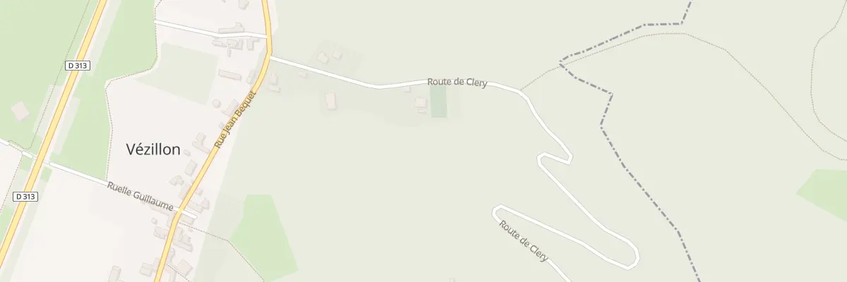 Plan du 3 Rte de Cléry à Vézillon